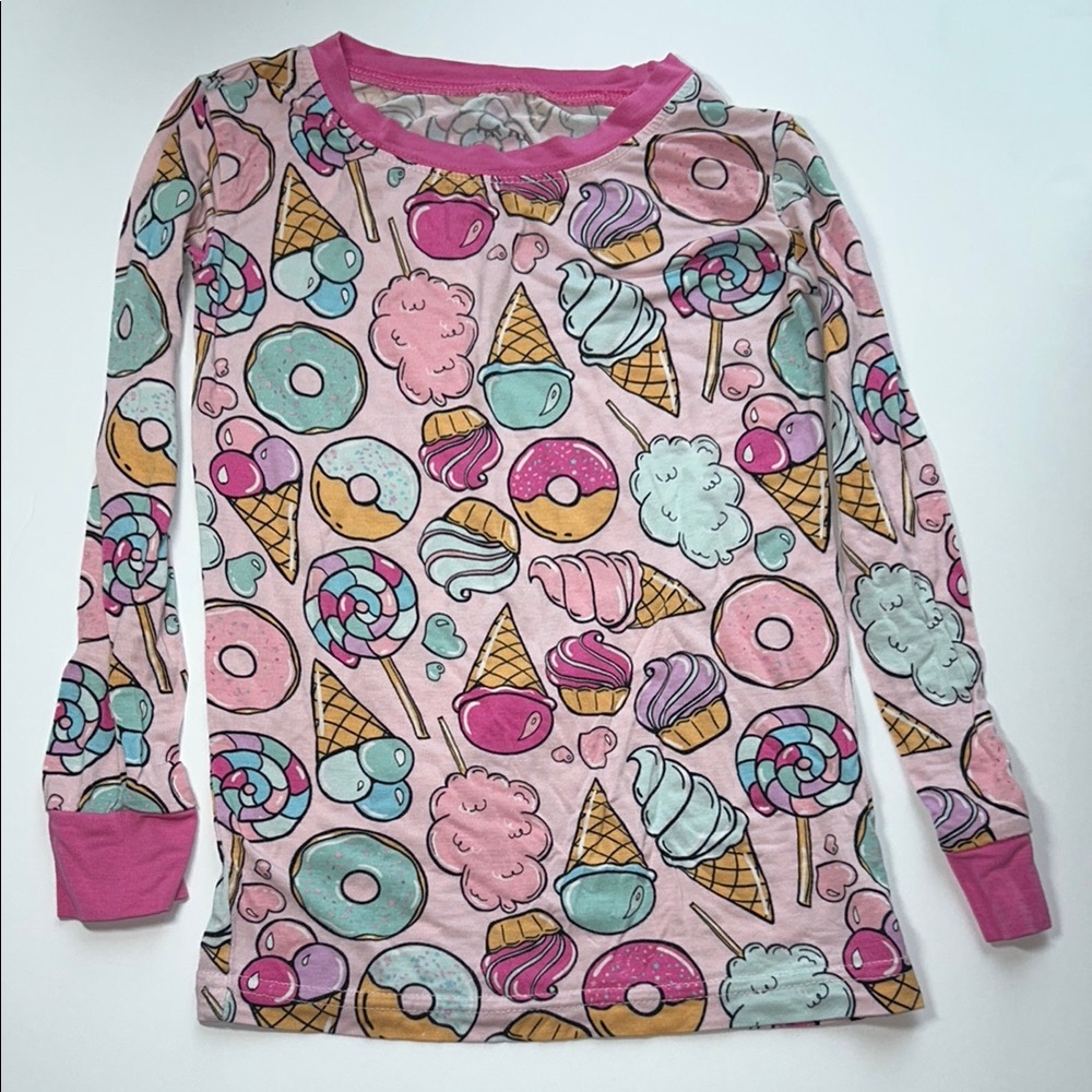 Little Sleepies Sweet Treats Long Sleep Pajama TOP ONLY - 3T